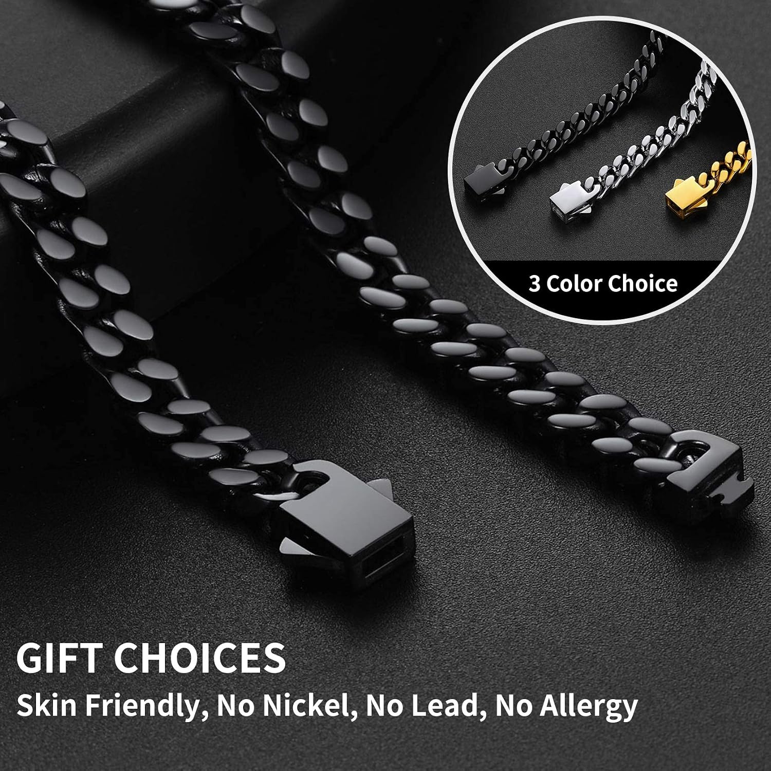 Thumbnail 6 de ChainsHouse Gourmette 19 cm Maille Cubaine 7 mm