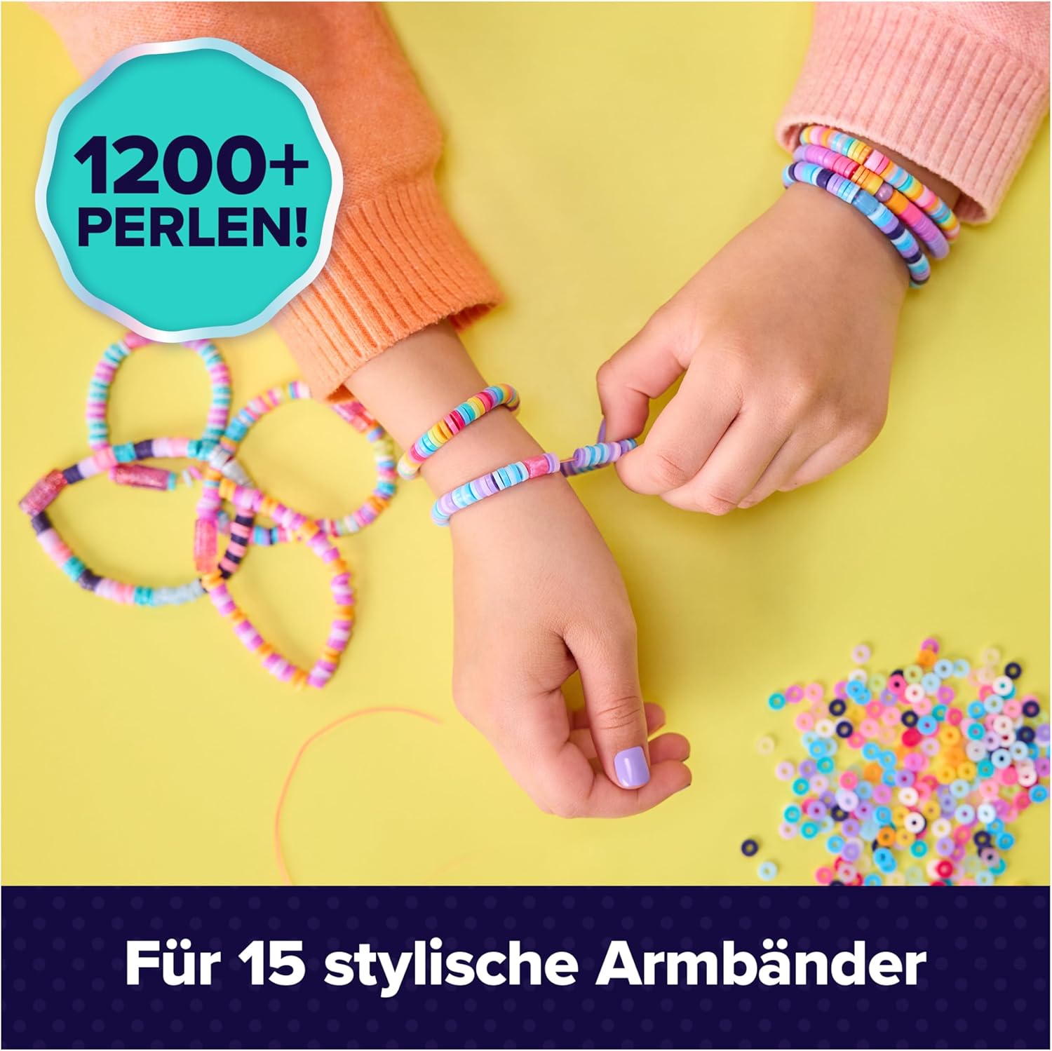 Thumbnail 2 de Cool MAKER Stack'd Heishi Armband Studio – DIY-Armband-Set mit über 1220 Perlen und automatischem Auffädeln