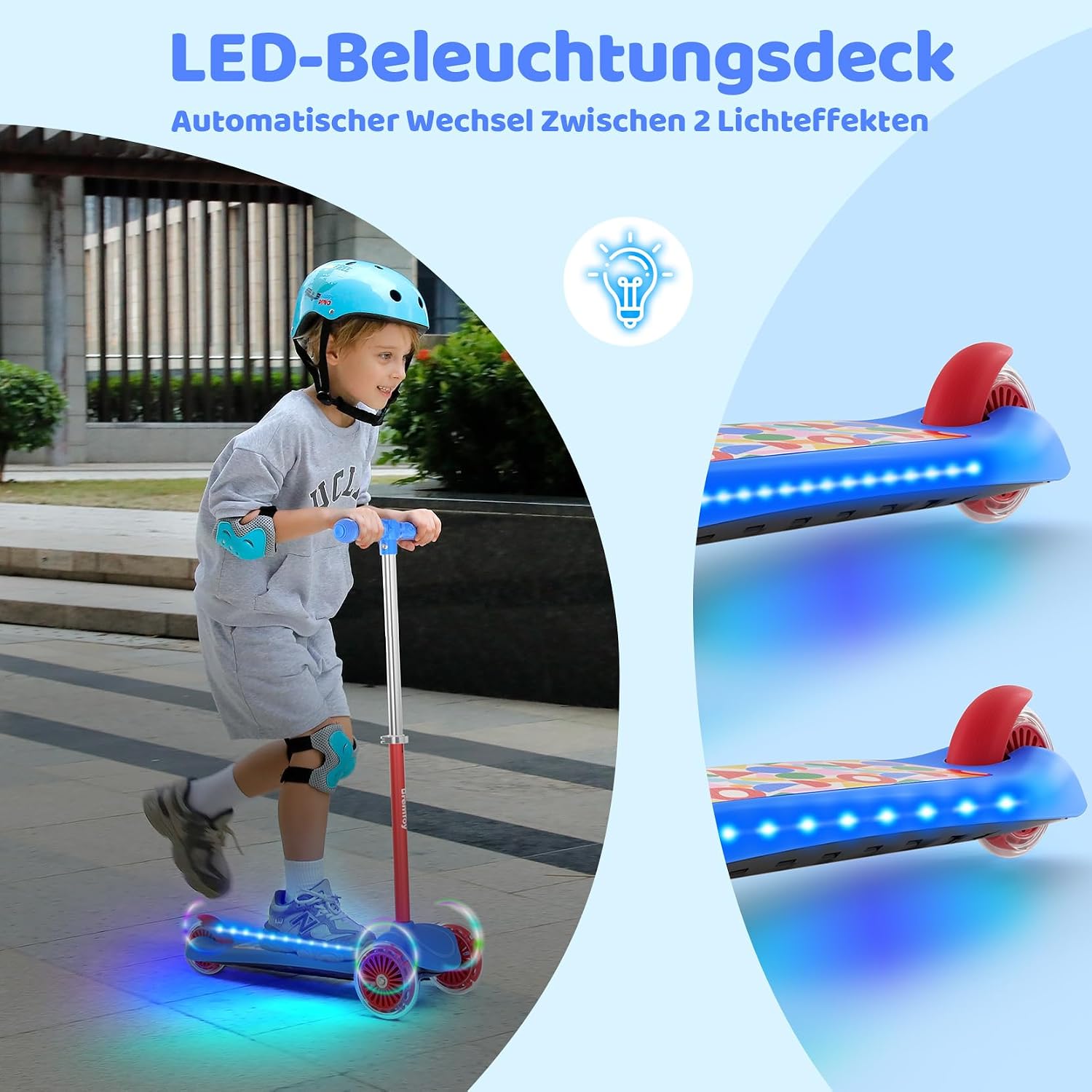 Detalle de BremToy Kinderroller 3 Jahre mit Licht