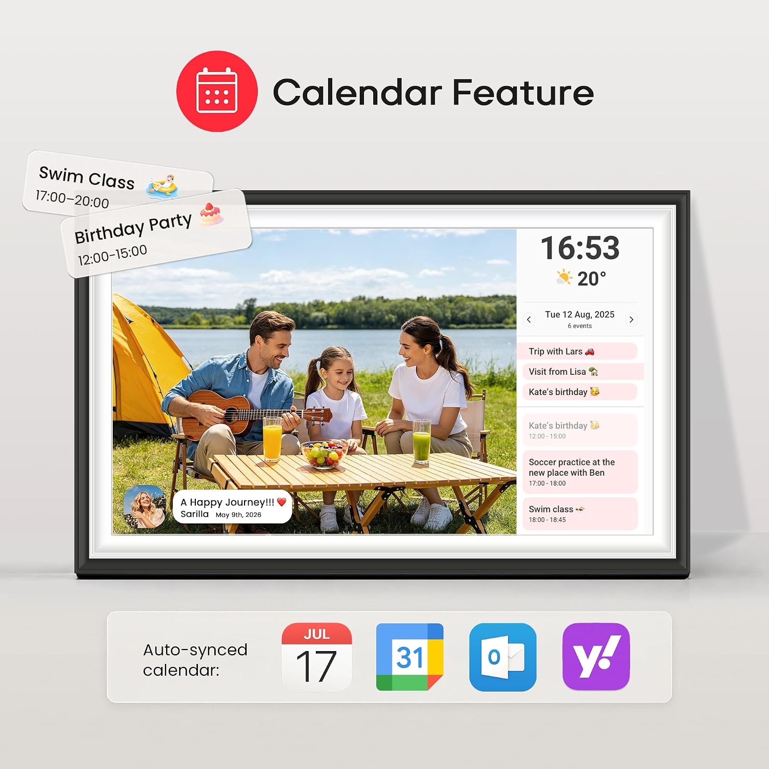 Thumbnail 5 de BIGASUO Frameo 15.6 inch digital photo frame