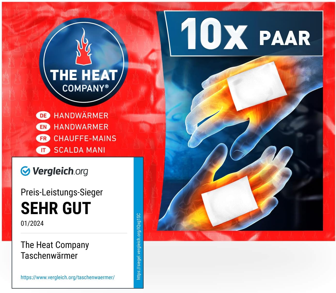 Thumbnail 6 de THE HEAT COMPANY Handwärmer 12 Stunden Wärmepads ✋