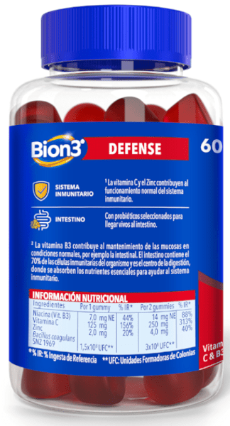 Thumbnail 1 de Bion3 Defense 2x60 Gummies probióticos y vitaminas 🍬