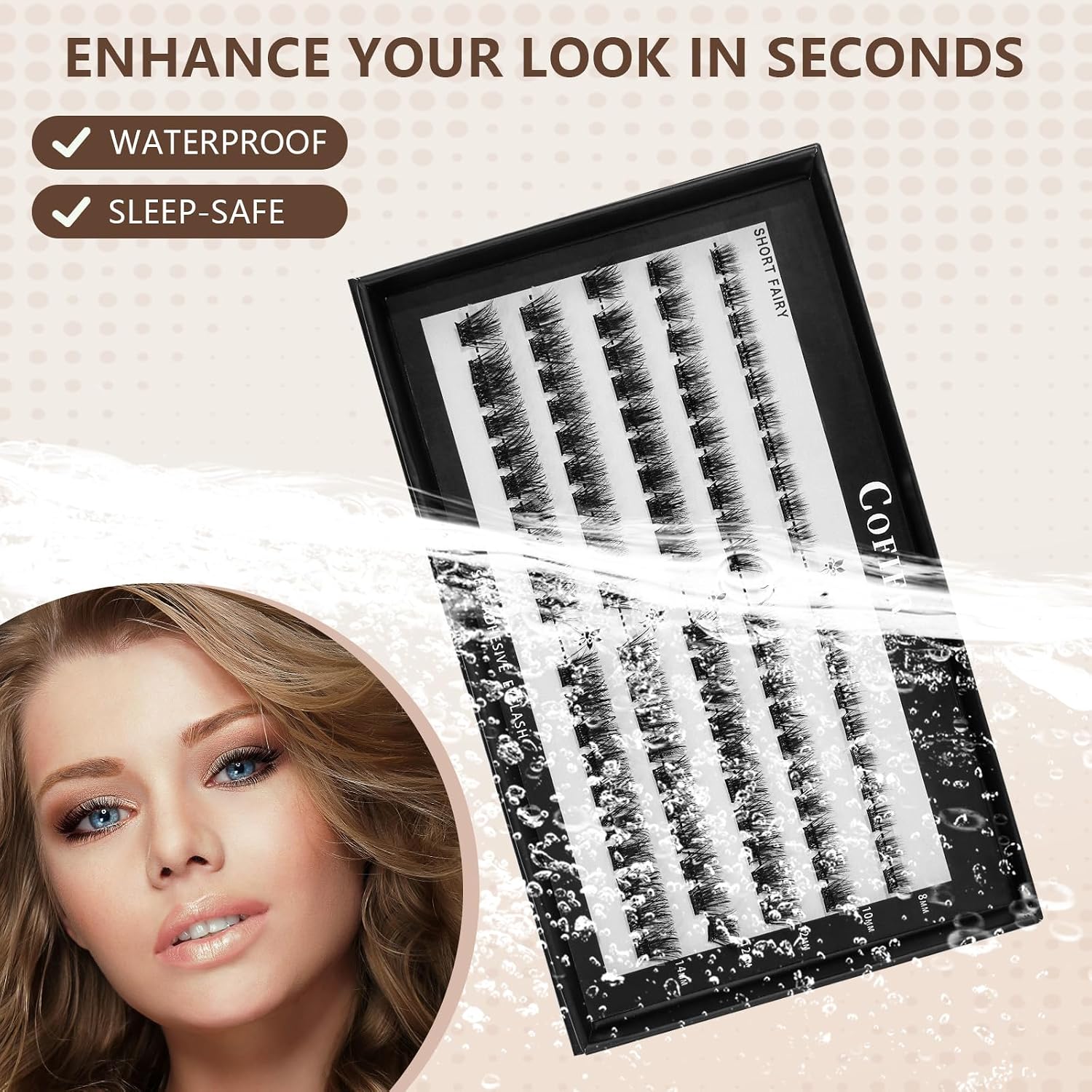 Thumbnail 6 de Cofier Glue-Free Wispy Lash Clusters Kit – 100 Pcs DIY Lash Extensions