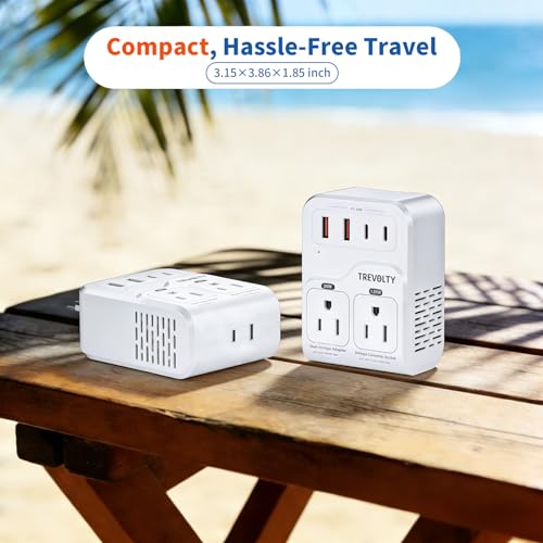Thumbnail 7 de TREVOLTY 2000W US to Europe Voltage Converter with 7-in-1 Travel Adapter