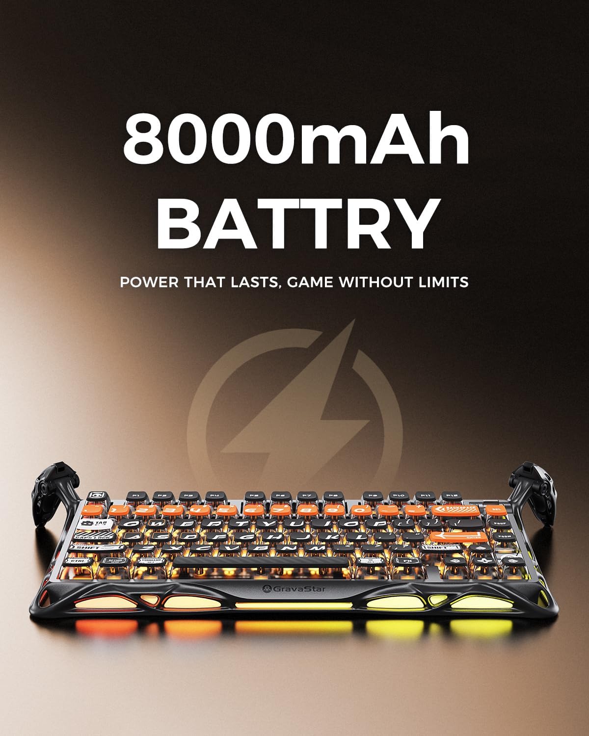 Thumbnail 6 de GravaStar Mercury K1 Pro Wireless Mechanical Keyboard (75% RGB) with Linear Speedy Mint Switches