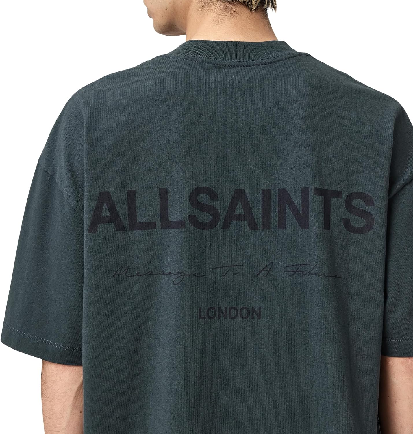 Detalle de AllSaints Homme Future SS Crew — Débardeur premium à coupe contemporaine