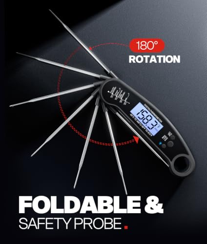 Thumbnail 3 de ONFIKY Instant Read Digital Meat Thermometer — 1-2 Second Readouts, IP67 Waterproof, 572°F/300°C