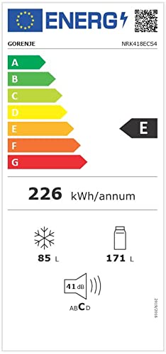 Thumbnail 11 de Gorenje NRK418ECS4 Kühl-Gefrierkombination Grau – NoFrost Plus, EggTray & LED-Beleuchtung