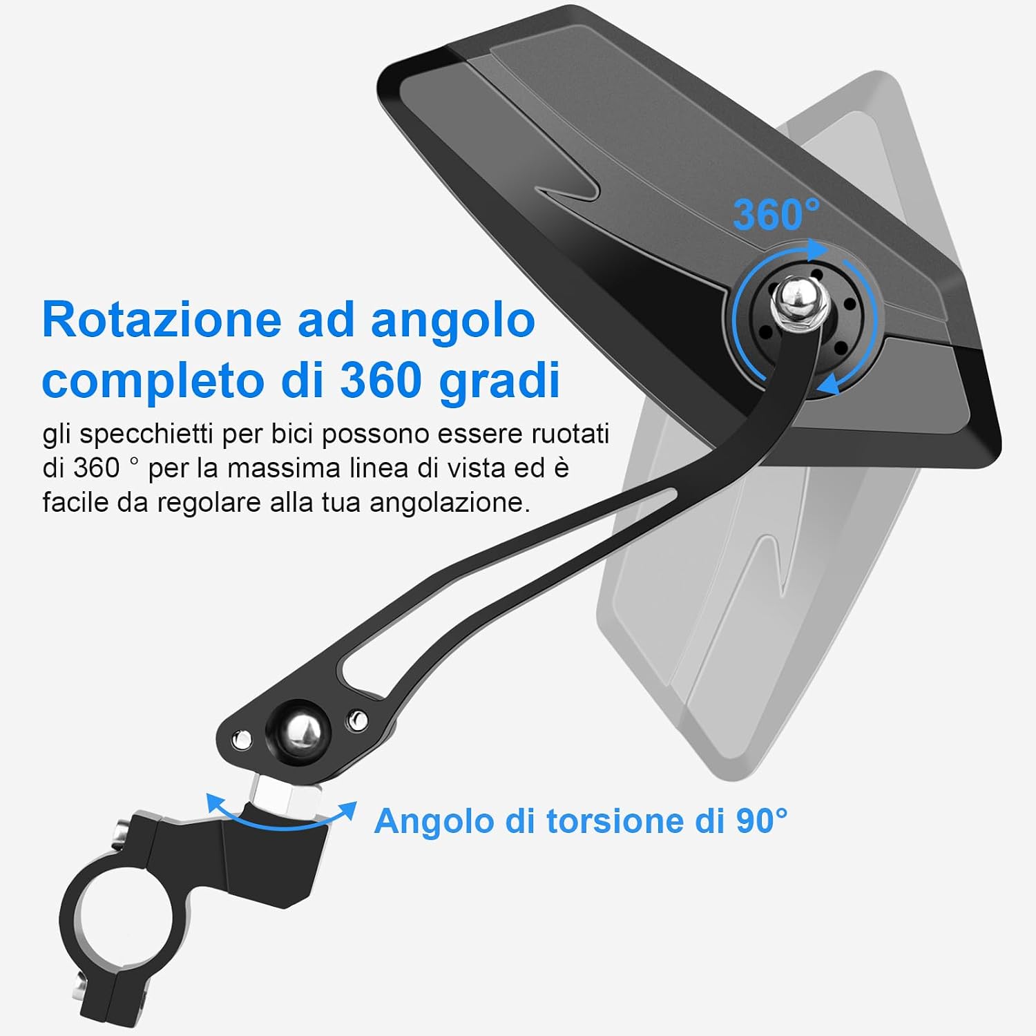Thumbnail 2 de Diyife Specchietti per Bicicletta 15,5 cm