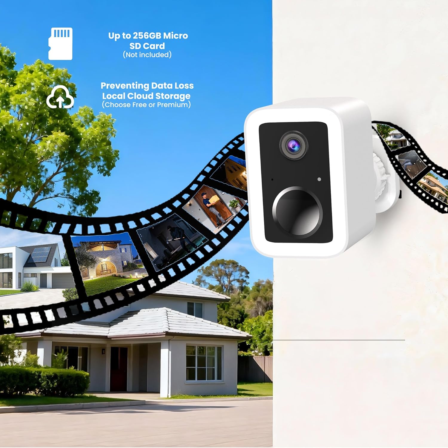 Thumbnail 3 de Funstorm 2K Wireless Security Camera Outdoor (Dual-Band WiFi, Battery Powered) with Spotlight & Siren
