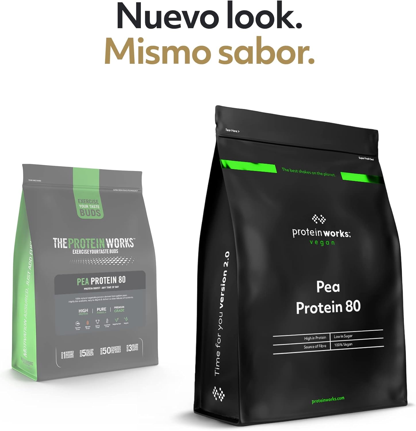 Detalle 2 de The Protein Works Proteína de Guisante Sin Sabor 500 g 💪