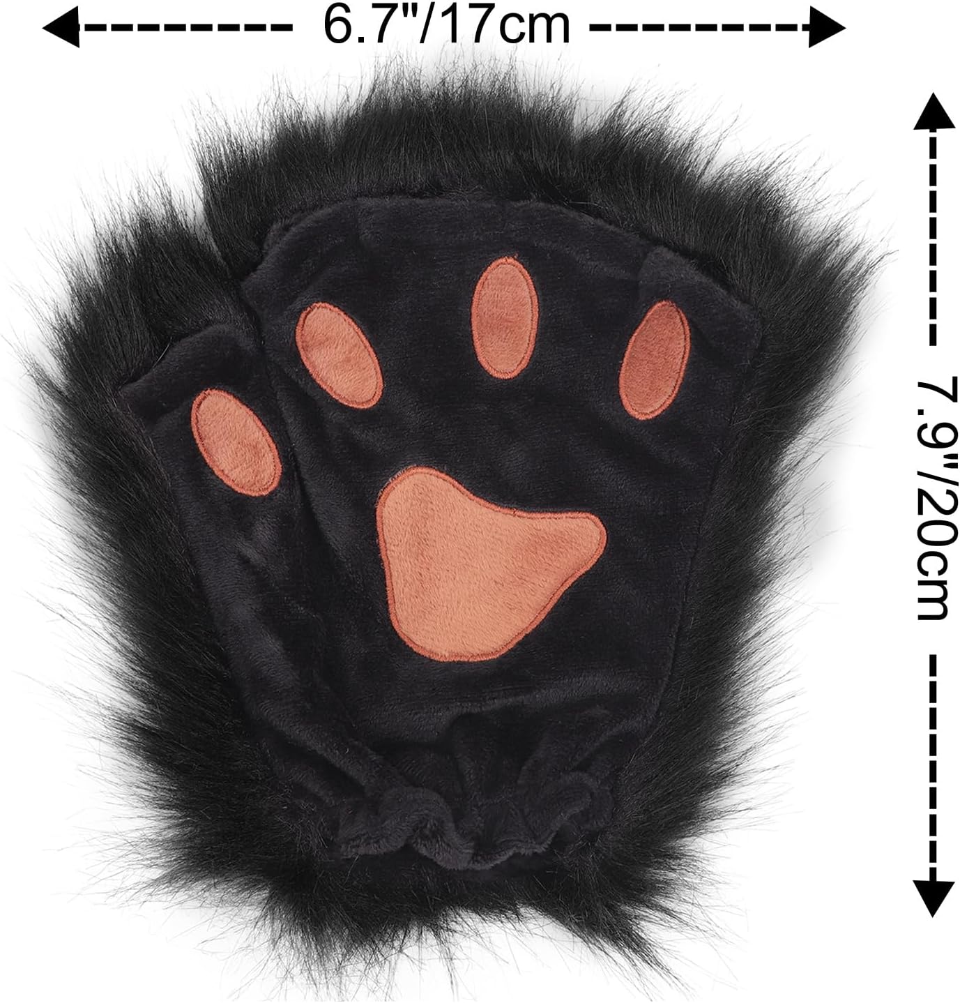 Thumbnail 5 de DRESHOW Wolf Fox Fur Tail Set 19.7in