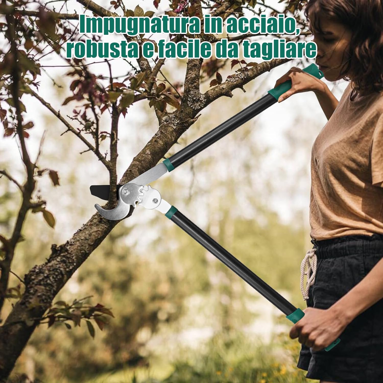 Thumbnail 6 de HYCHIKA Troncarami a cesoia bypass da potatura 74 cm: taglia rami fino a Ø 50 mm