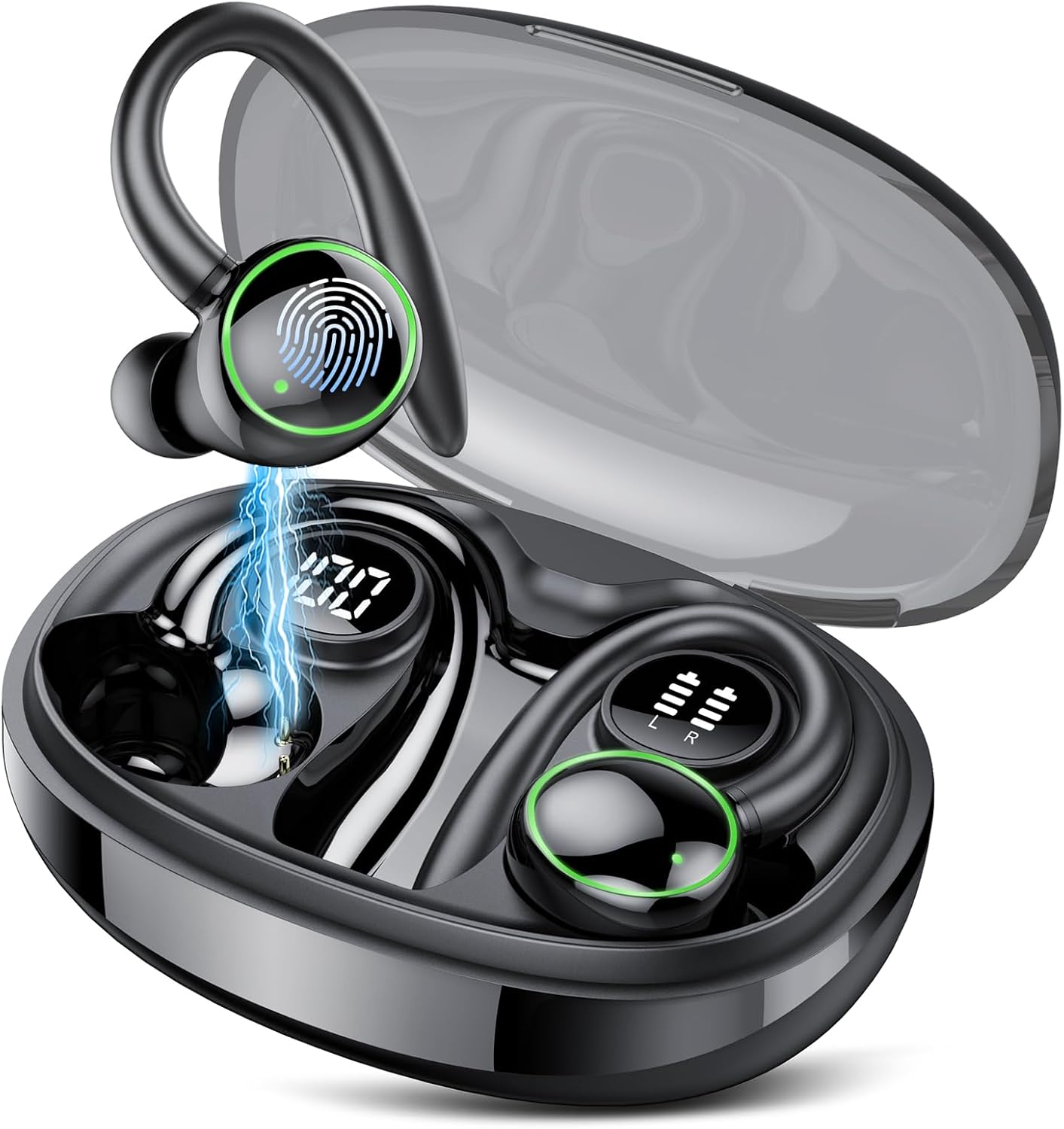 Detalle de PEFUPEW C6 Translation Earbuds with 164 Languages, 8 Modes and Bluetooth 5.4