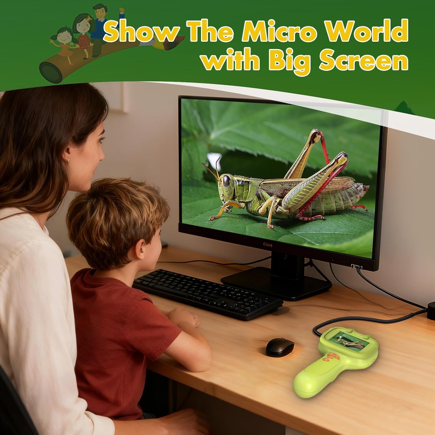 Thumbnail 5 de Daxiongmao Kids Borescope with Light 2.6ft HD 1080p