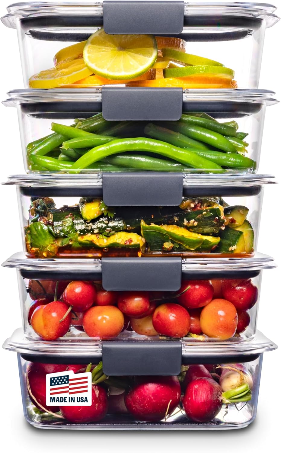 Detalle de Rubbermaid Brilliance Tritan food storage, 3.2 cup
