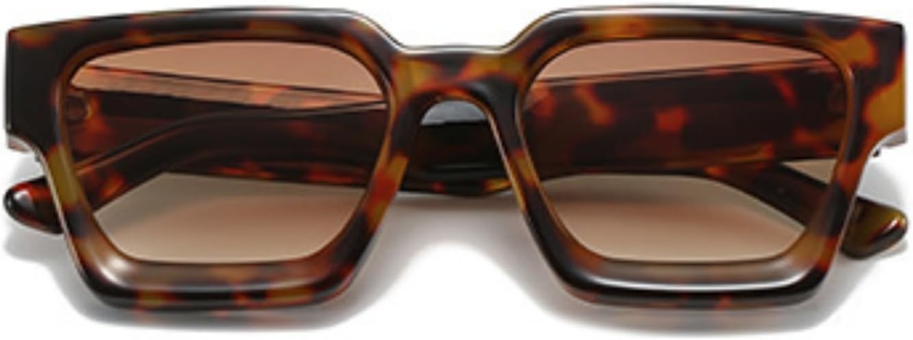 Thumbnail 1 de ASYHV Vintage rechteckige Sonnenbrille mit UV400-Schutz (PC-Gestell, UV400) für Damen & Herren