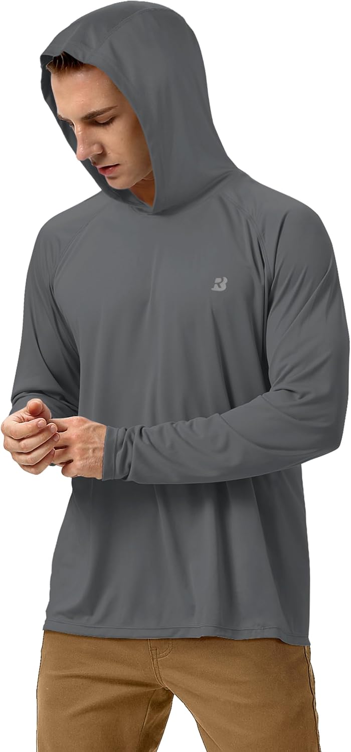 Thumbnail 2 de Roadbox Men's Sun Protection Swim Hoodie Long Sleeve – Lightweight Quick Dry Shirt for Outdoor Sports