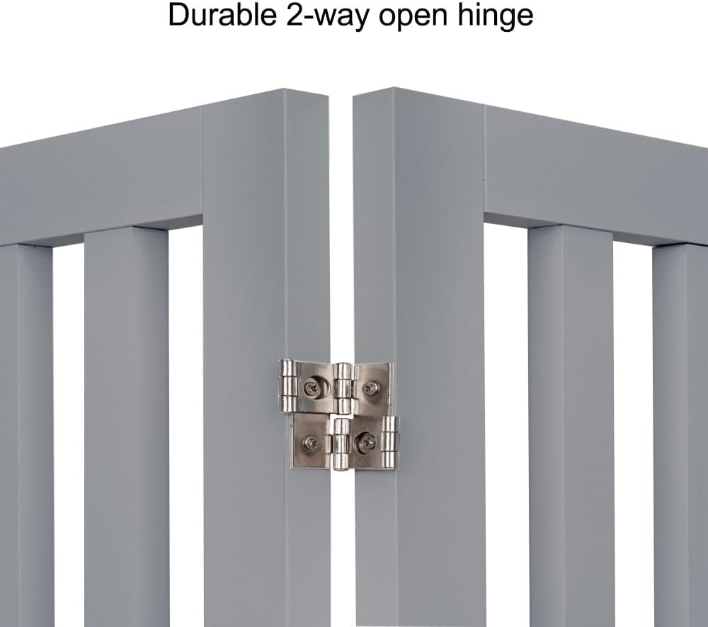Thumbnail 6 de unipaws 91 cm H Free Standing Wooden Pet Gate for Dogs & Cats