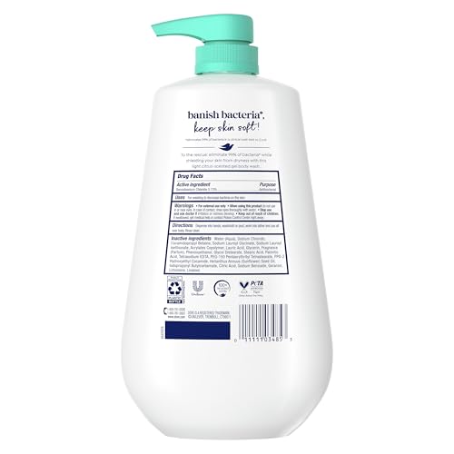 Detalle de Dove 24hr Antibacterial Body Wash with Pump, 30.6 oz