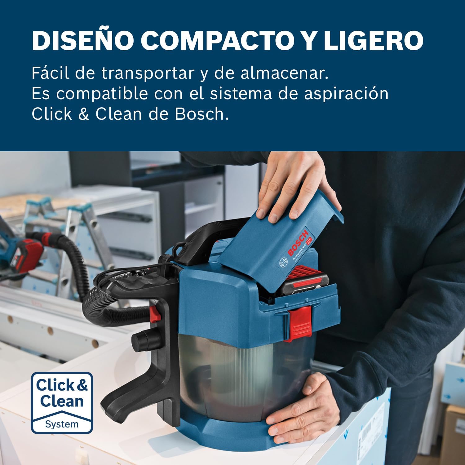 Thumbnail 2 de Bosch Professional GAS 18V-10 L aspirador industrial