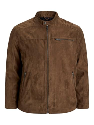 Detalle de JACK & JONES Jjerocky Chaqueta cognac 5XL