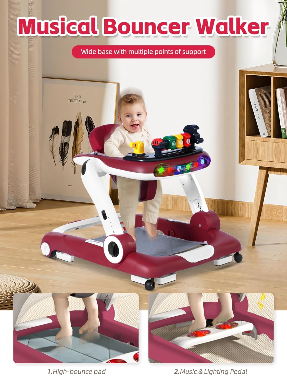Thumbnail 3 de Music and Lights Baby Walker 6-in-1