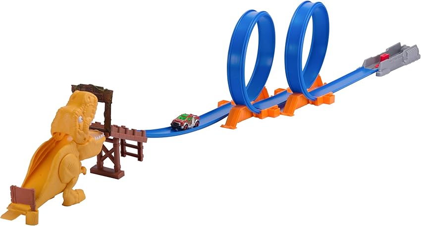 Thumbnail 1 de METAL MACHINES Pista con looping ¡Ataque del T-Rex! 🚂