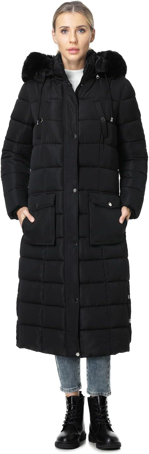 Detalle 2 de MOERDENG Women's Long Waterproof Puffer Jacket