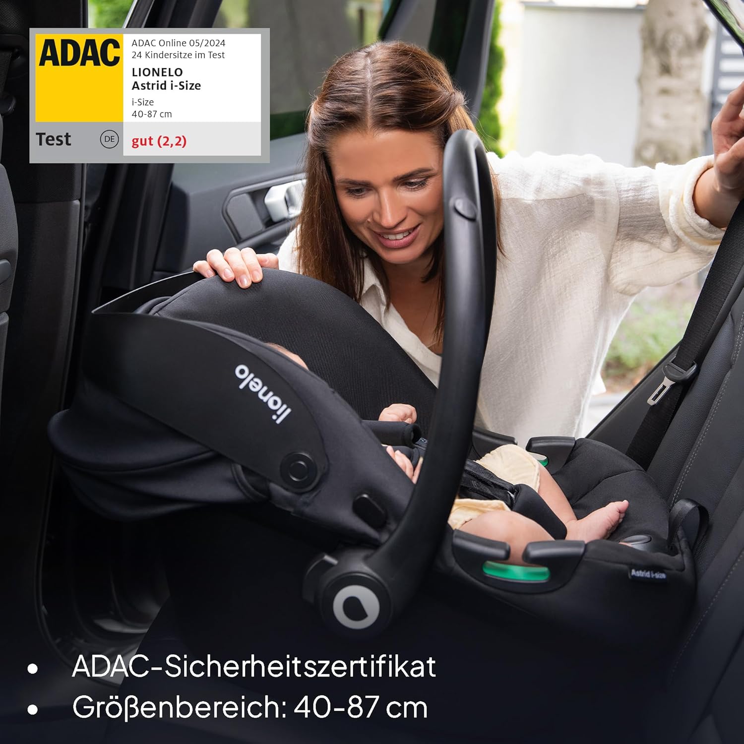 Thumbnail 1 de Lionelo ASTRID i-Size Babyautositz 40–87 cm (Gruppe 0+), rückwärtsgerichtet mit 3-Punkt-Gurt