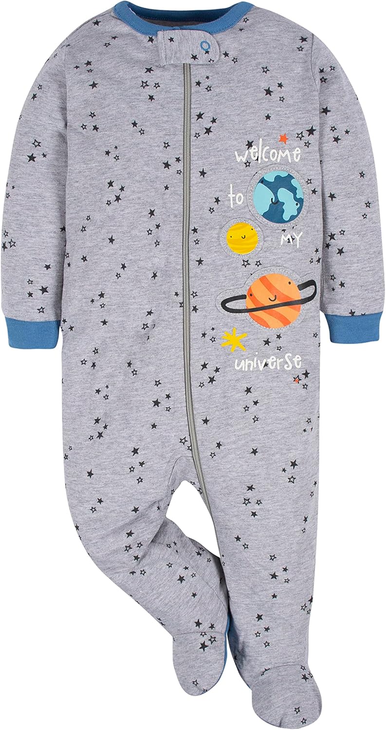 Detalle de Gerber Sleep 'N Play – Lot de 4 grenouillères pour garçons