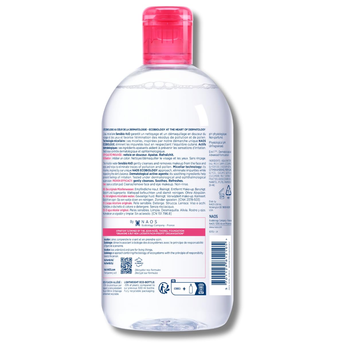 Thumbnail 2 de Bioderma Sensibio H2O micellar cleanser