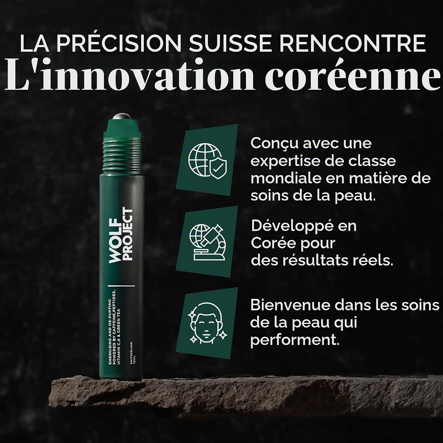 Thumbnail 6 de Wolf Project Rouleau sous les yeux – Sérum énergisant à la caféine, vitamine C et peptides
