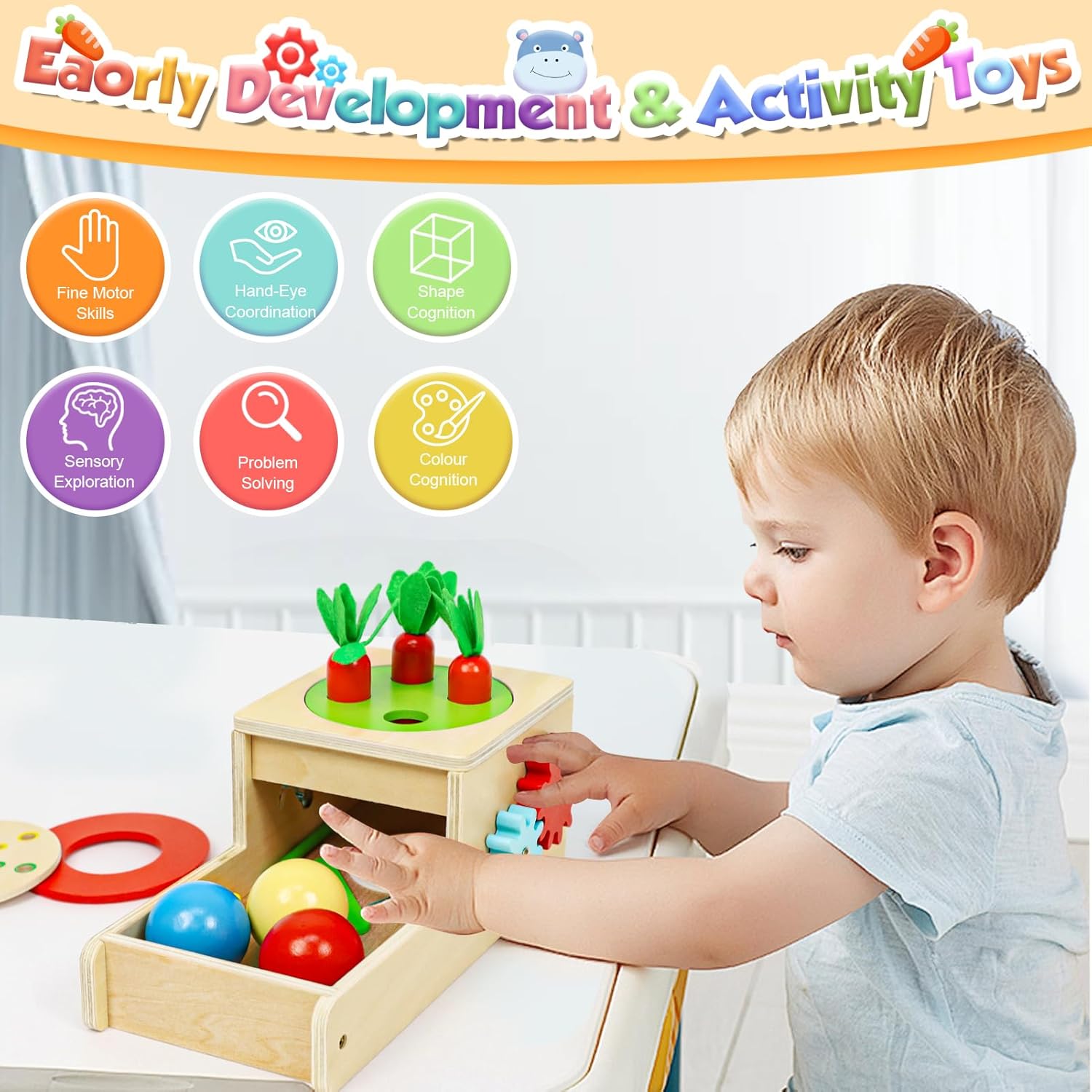 Thumbnail 1 de LZDMY Montessori 6-in-1 Activity Cube