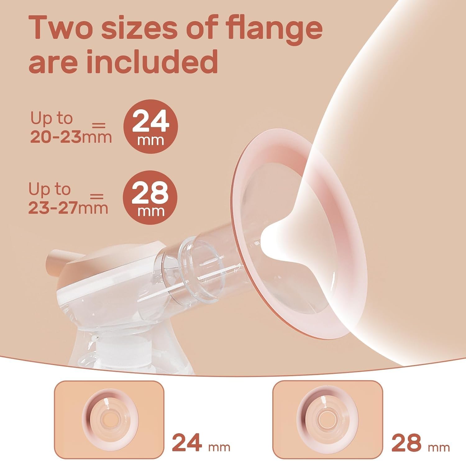 Thumbnail 3 de NCVI XB-8100 Double Electric Breast Pump with 24/28mm Flanges and LED Display