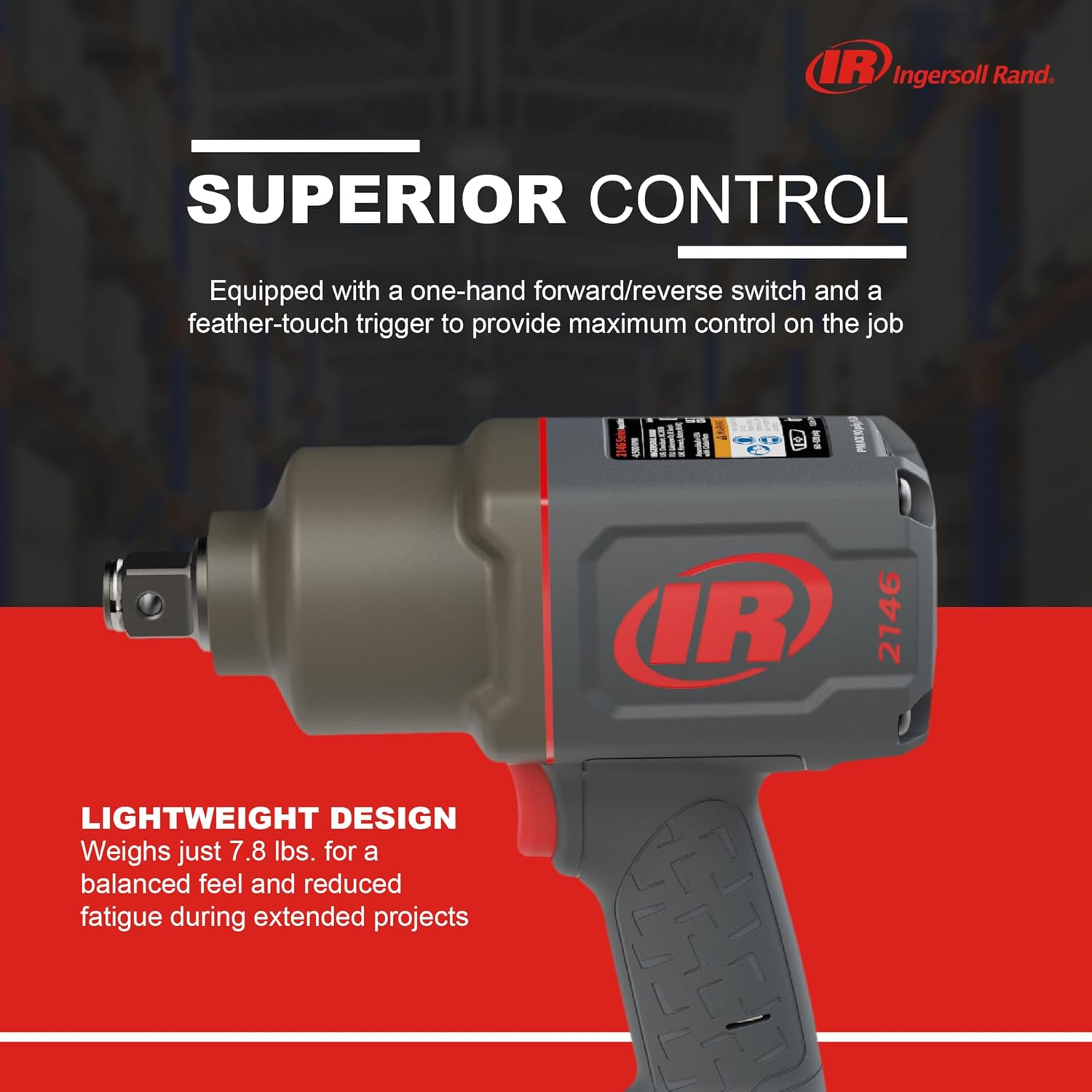 Thumbnail 4 de Ingersoll Rand 2146Q1MAX 3/4-Inch Quiet Pneumatic Impact Wrench
