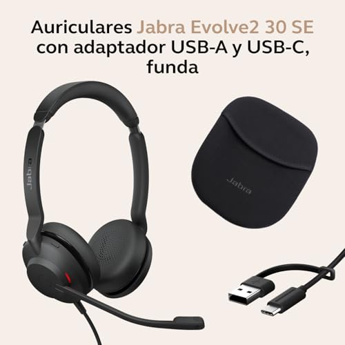 Thumbnail 6 de Jabra Evolve2 30 SE Auriculares dobles con cable para Teams