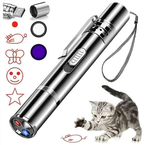 Detalle de TechNest LED-Katzenspielzeug 7-in-1: Interaktives Lichtspielzeug für Katzen und Hunde
