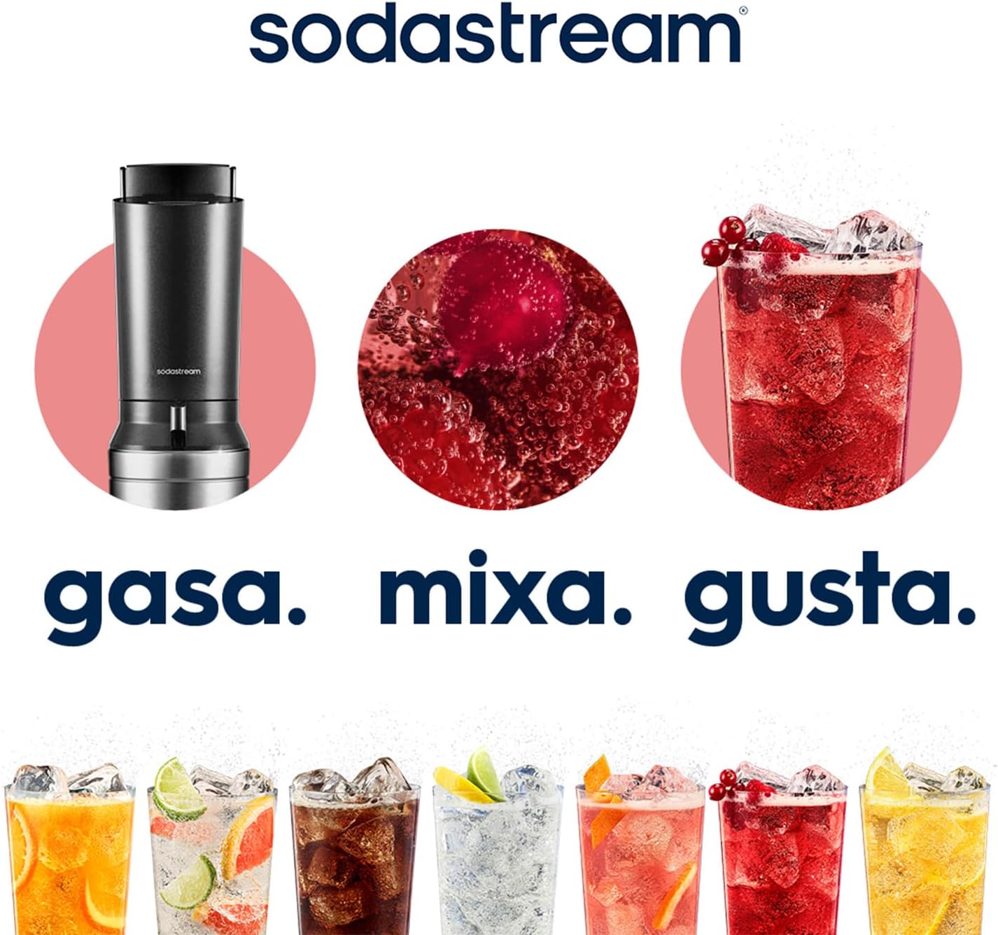 Thumbnail 3 de SodaStream Crystal – Gasatore d’acqua a casa con Quick Connect, kit completo (CO₂ 60 L) e 2 bottiglie in vetro da 0,7 L