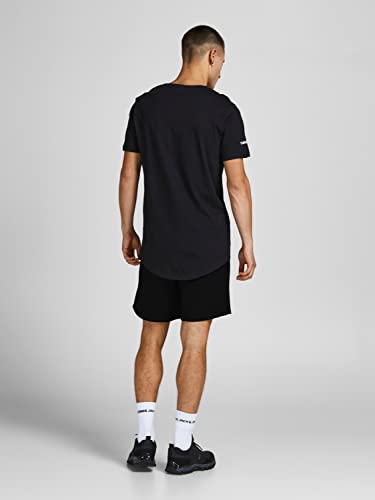 Thumbnail 2 de JACK & JONES bermuda de sudadera negra con cordón y bolsillos laterales (talla XXL)