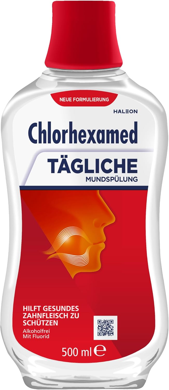 Chlorhexamed Tägliche Mundspülung 500 ml – alkoholfrei, antibakteriell und fluoridhaltig