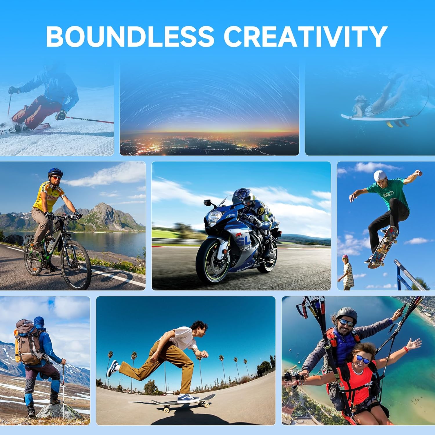 Thumbnail 6 de SJCAM SJ4000 4K Action Camera Kit (64GB card, 40MP, 30m waterproof, 170° FOV, EIS) with dual batteries