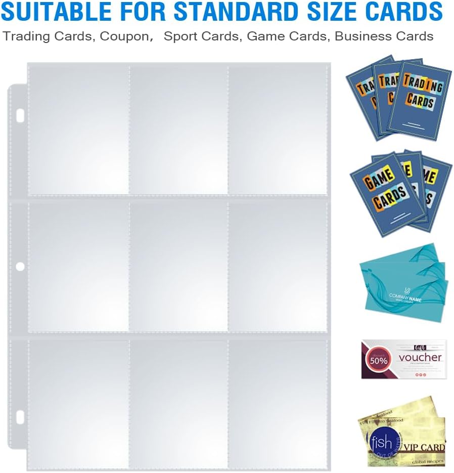 Thumbnail 1 de Sooez 9-Pocket Card Pages 36-Pack 📚