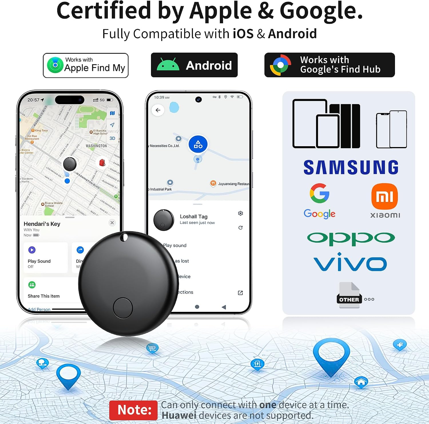 Detalle 2 de 2025 Air Tracker Tags 4-Pack Bluetooth Item Locator