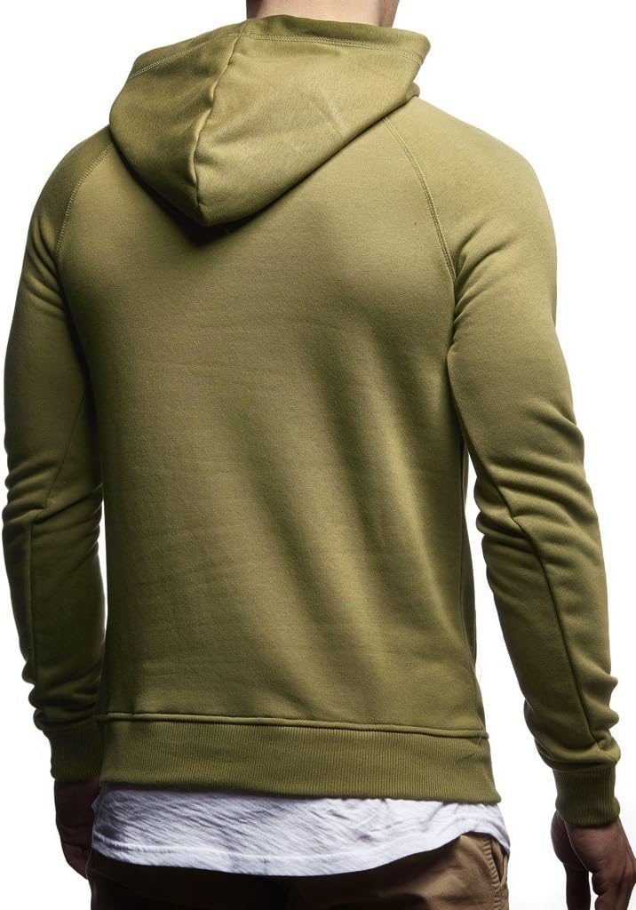 Thumbnail 2 de Leif Nelson LN8125 Sweat-shirt à capuche pour homme – Coupe ajustée, style moderne