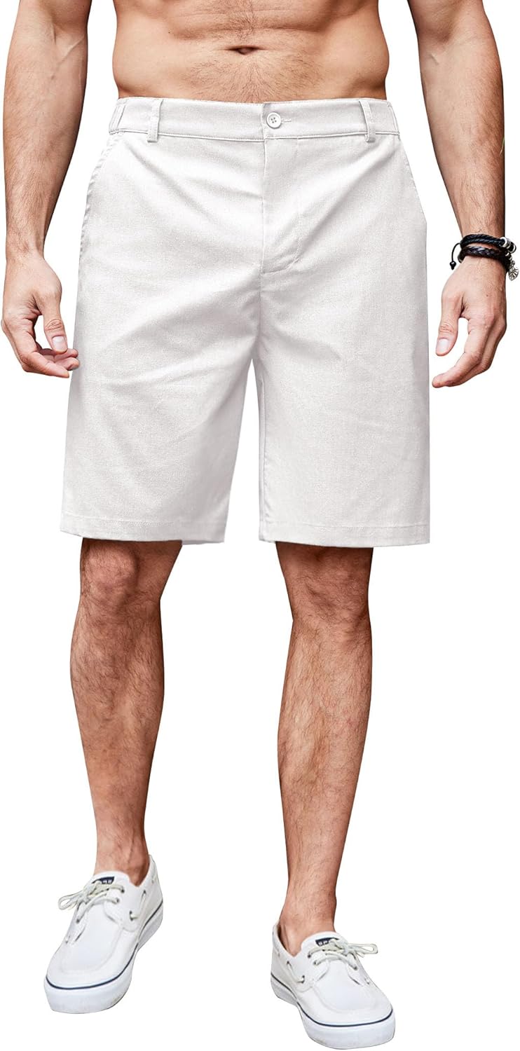 Thumbnail 6 de COOFANDY Short Lin Homme Bermuda avec Zip – design éco-confort pour l’été