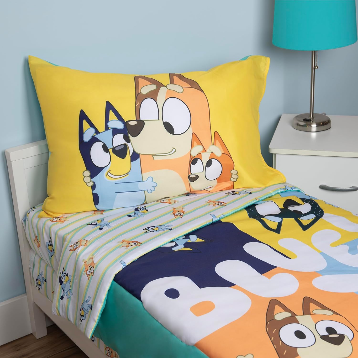 Thumbnail 5 de Bluey 4 Piece Toddler Bedding Set – Comforter, Sheet Set, Reversible Pillowcase