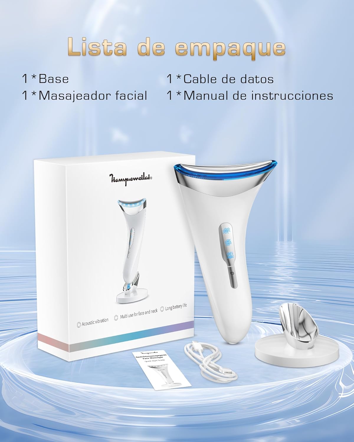 Thumbnail 6 de Masajeador Facial Eléctrico LED EMS de Belleza y Lifting 😊