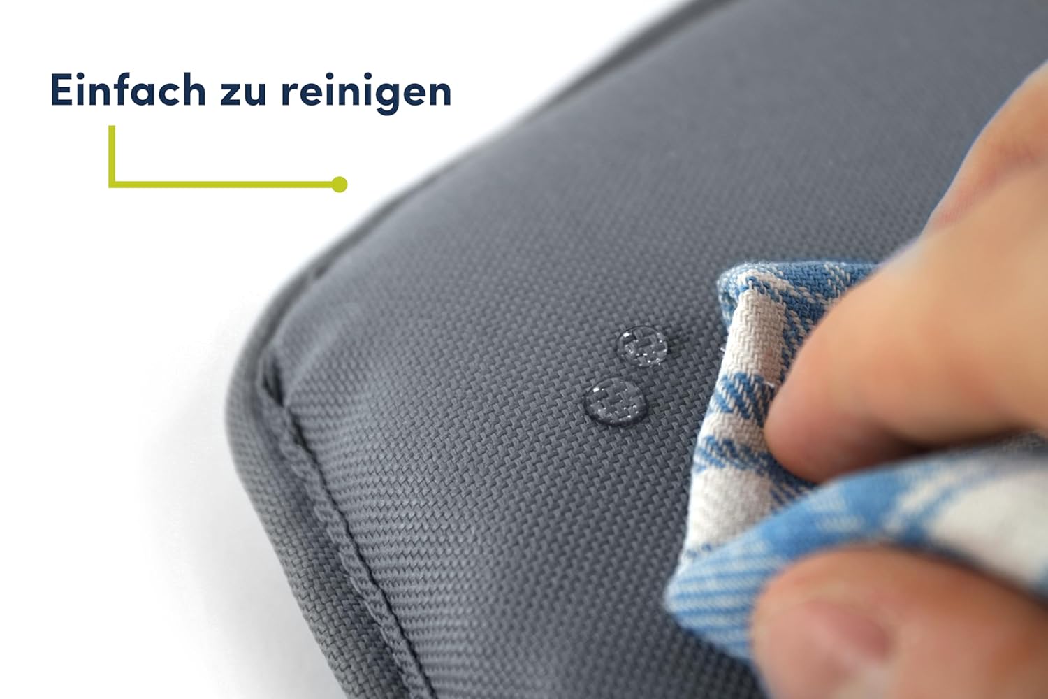 Detalle 2 de Tinydo Hochstuhl Sitzkissen für Stokke Tripp Trapp – ergonomische Memory-Schaum-Auflage, Dunkelgrau