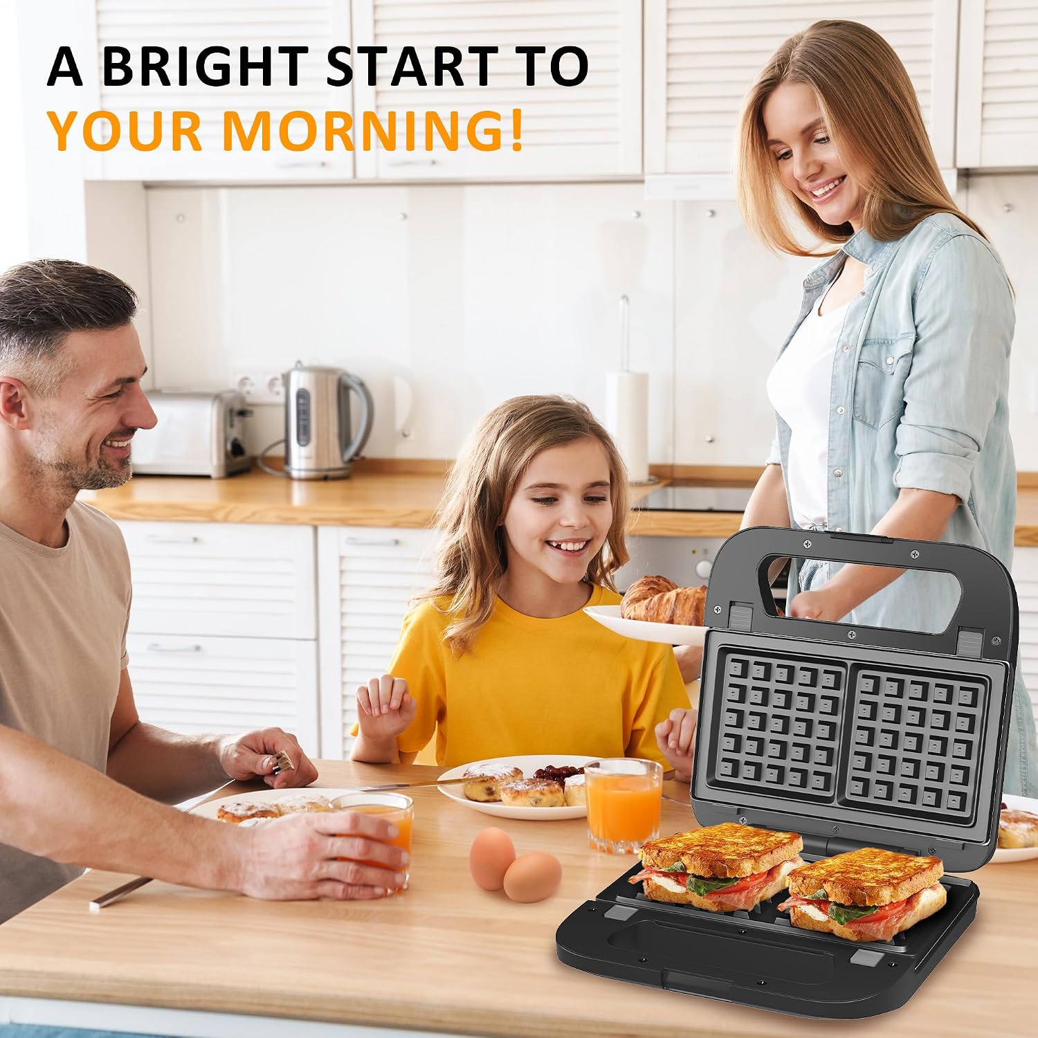 Thumbnail 6 de Electric Sandwich Maker, 750W